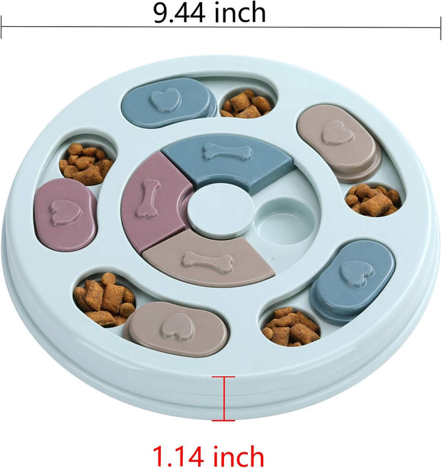 Dog Food Puzzle Toy – IQ Training, Mental Enrichment & Treat Dispenser (Blue)