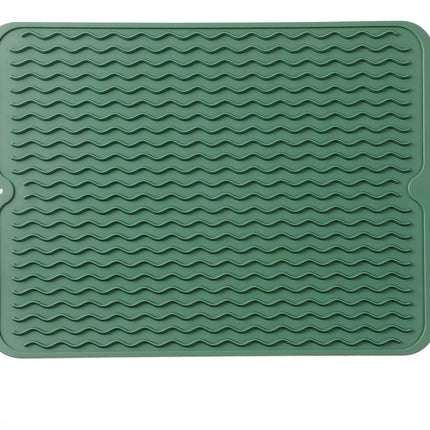 Silicone Dish Drying & Counter Mat – Eco-Friendly, Heat-Resistant, Green