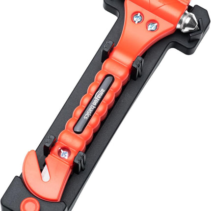 2-Pack Emergency Seat Belt Cutter & Window Hammer – Car Safety Tools (SW-835)