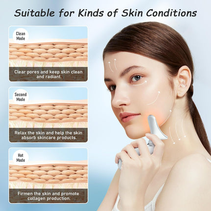 Neck Face Beauty Tool Firming Tightening Smooth Skin Care Device White