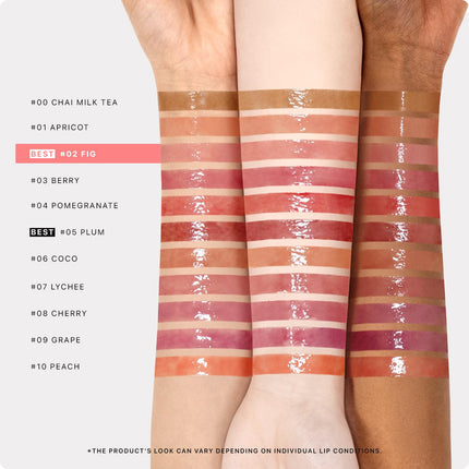 Honey Melting Lip 02 Fig, Hydrating Lip Balm, Sheer Tint, Glossy Nude Finish