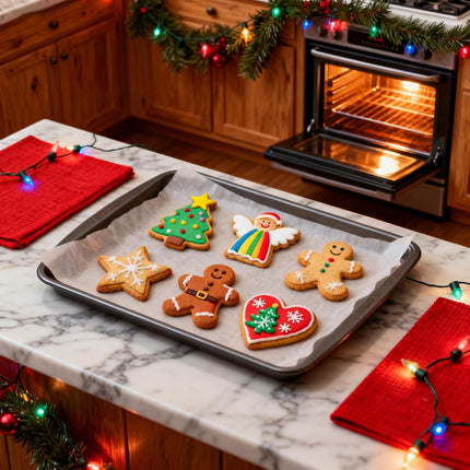 18-Piece Christmas Cookie Cutter Set – 6 Shapes Stainless Steel Baking Molds
