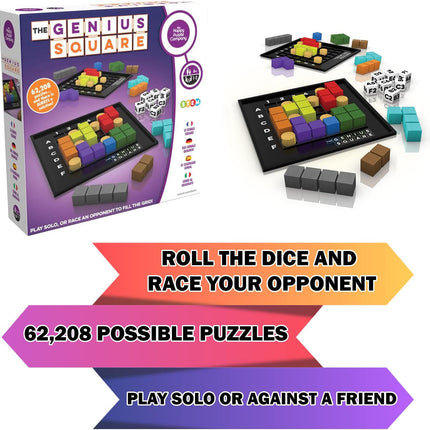 Game of the Year STEM Puzzle, 60,000+ Solutions, Roll Dice & Fill Grid