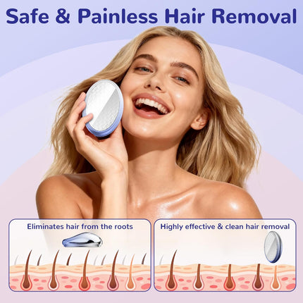 Crystal Hair Eraser – Painless, Reusable Hair Remover for Women & Men