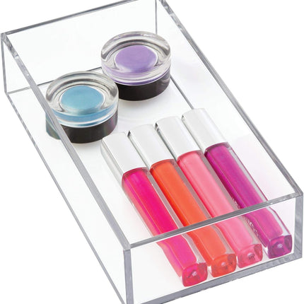 Clarity Clear Plastic Drawer Organizer – Vanity, Kitchen & Bathroom Storage