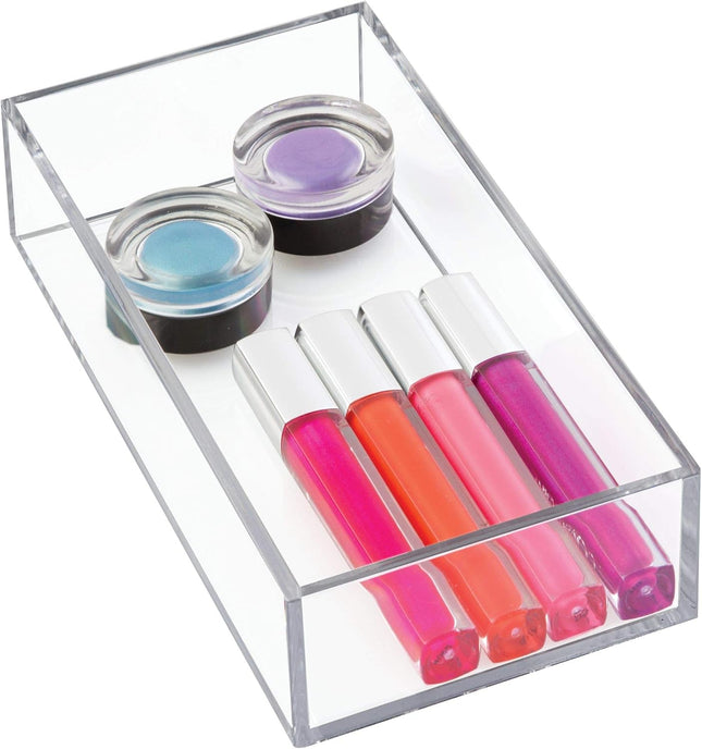 Clarity Clear Plastic Drawer Organizer – Vanity, Kitchen & Bathroom Storage