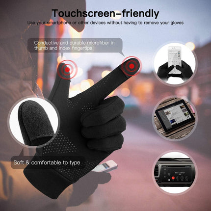 Cycling & Running Gloves – Touchscreen Compatible, Anti-Slip Warm Liners
