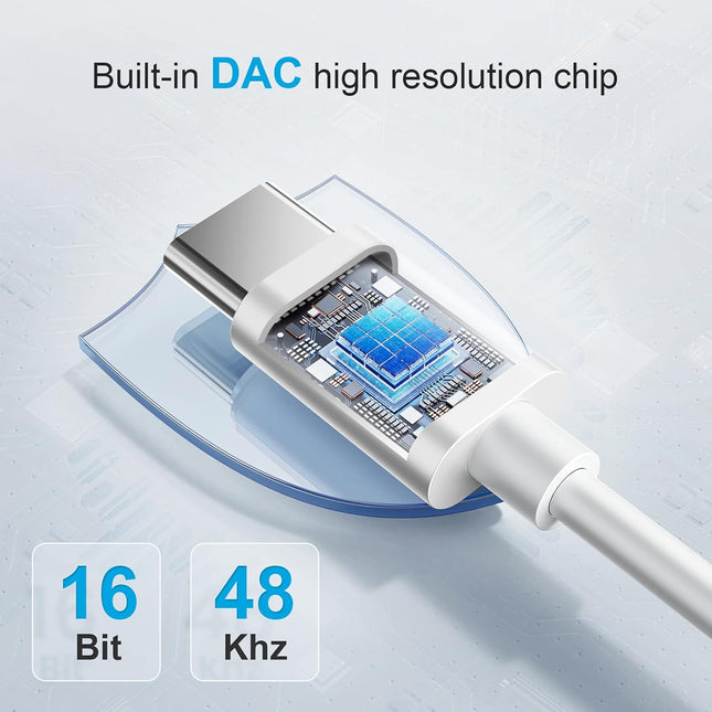 4 Pack USB C to 3.5mm Headphone Jack Adapter Aux Audio Dongle for Samsung