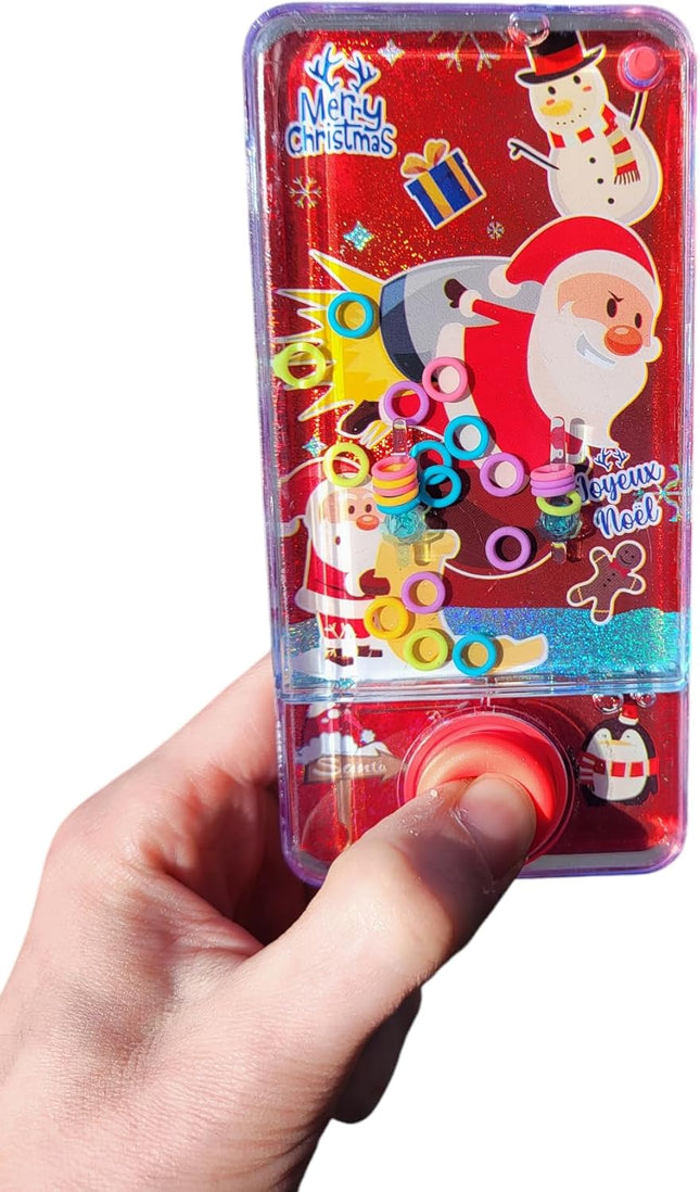 3-Pack Christmas Water Games – Santa Claus Holiday Handheld Ring Toy Set