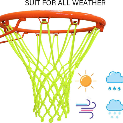 Nightlight Basketball Net – Glow Solar Outdoor Nylon Hoop for Night Play