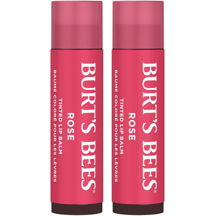 2 Pack Lip Tint Balm Petal Rose Long Lasting Hydrating Buildable Color