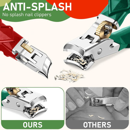 2025 Holiday Nail Clippers – Heavy Duty Wide Jaw Clippers for Tough Nails