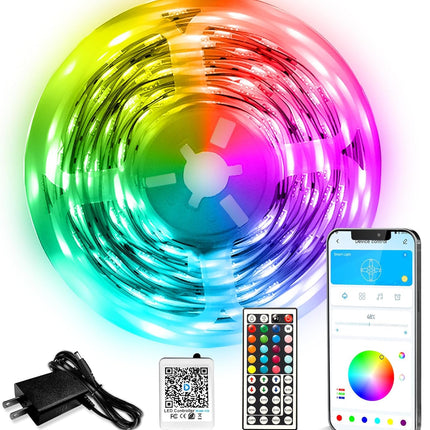 Smart LED Light Strips 110ft Music Sync RGB Lights for Bedroom Home Decor