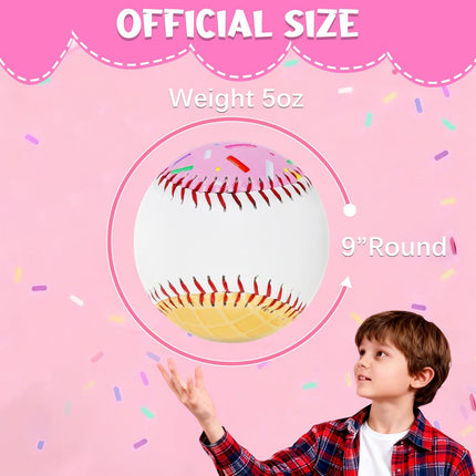 PVC 9in Practice Baseball for Training, Hitting Practice & Player Gifts