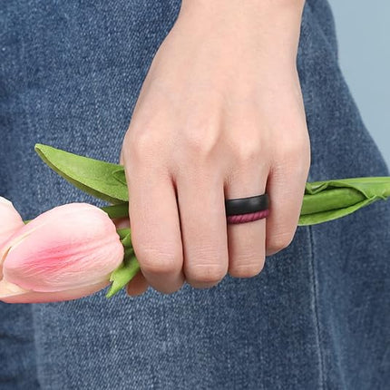 Women’s Bridal Ring Set – Ergonomic, Breathable Silicone Wedding Bands