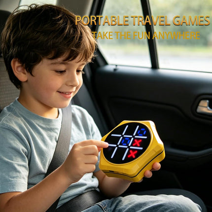 Electronic Tic Tac Toe Game for Kids 5-in-1 Touch Screen Travel Puzzle