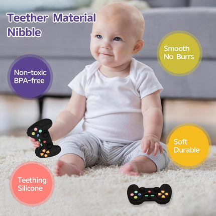 Silicone Teethers for Babies – 0-12 Months Sensory Chew Toys & Baby Gifts