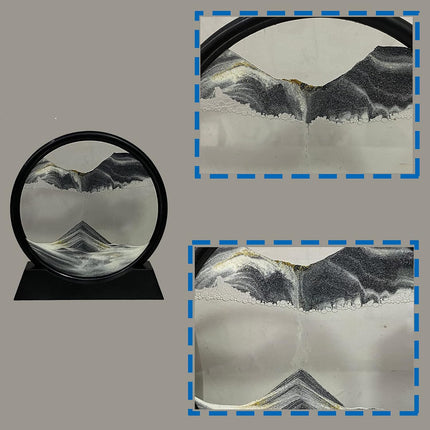 Moving Sand Art Picture – 3D Deep Sea Liquid Motion Desk Decor 7"