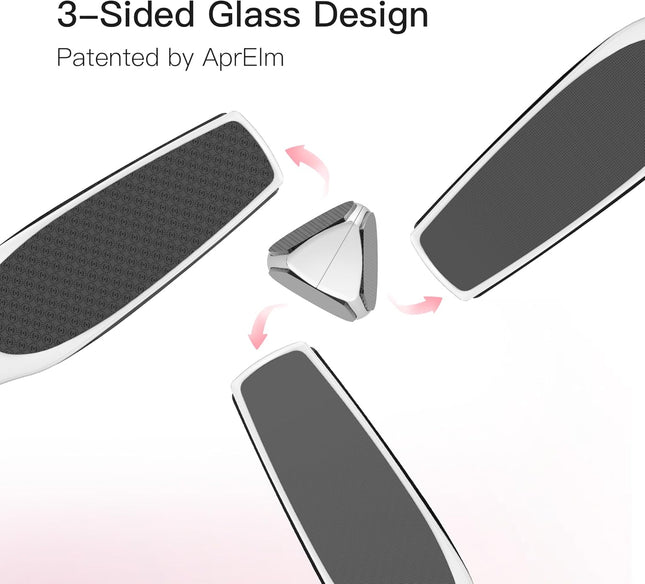 3-Sided Nano Glass Foot Callus Remover – Coarse, Medium, Fine Pedicure Tool