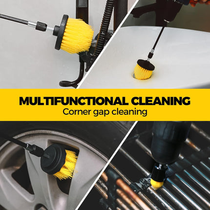 6-Pack Drill Brush Set – Power Scrubber Attachments for Floor, Tub & Grout