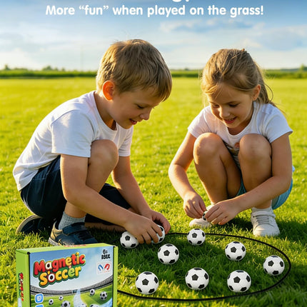 Soccer Magnetic Game with String 20 Football Stones Family Strategy Game