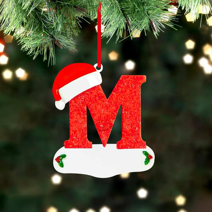 2025 Christmas Letter Ornaments – Personalized Holiday Decorations for Your Christmas Tree