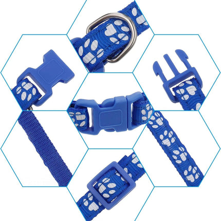 12-Pack Adjustable Puppy Collars – Soft Nylon Whelping ID Collars for Newborn Litter