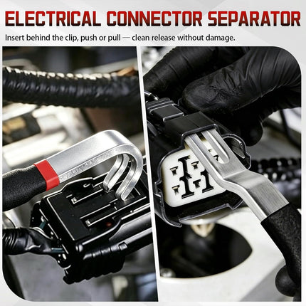 10PCS Electrical Connector Disconnect Pliers Set for Cars, Trucks & SUVs, Wiring Tools
