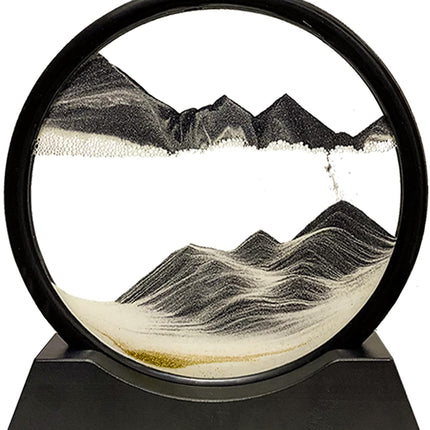 Moving Sand Art Picture – 3D Deep Sea Liquid Motion Desk Decor 7"