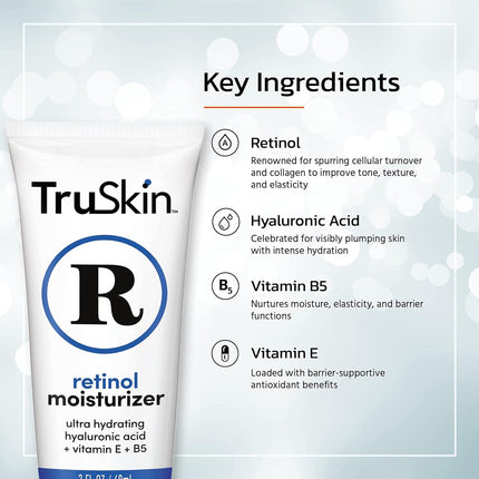 Retinol Face Moisturizer with Hyaluronic Acid & Vitamin E – Anti-Aging Cream