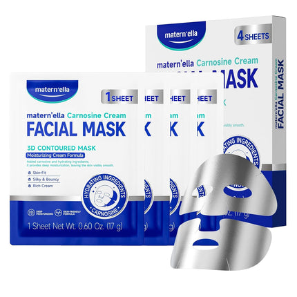 3D Contoured Carnosine Face Mask – Wrinkle Repair & Deep Hydration