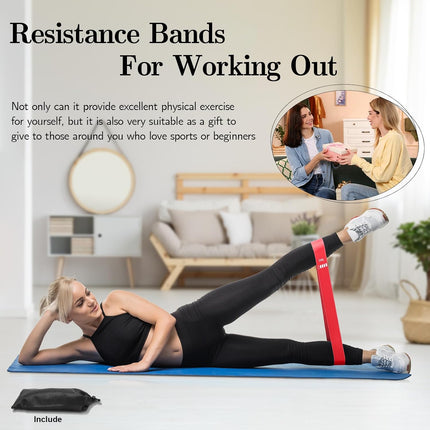 Resistance Bands Set with 5 Levels for Fitness, Yoga & Strength Training