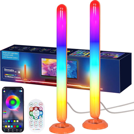 Smart LED Light Bars for TV, Gaming & Room Decor with Double Light Beads