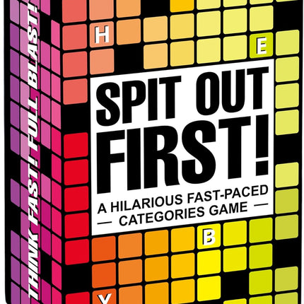 Spit Out First Categories Card Game Family Party Game Ages 14+ 2-7 Players