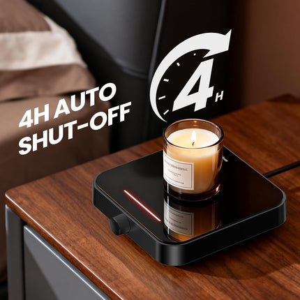 Electric Mug Warmer with 3-Temp Settings & Auto Shut-Off for Home & Office