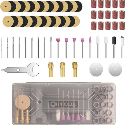 69PCS Rotary Tool Accessories – Universal Bits for Woodworking, Engraving & Polishing