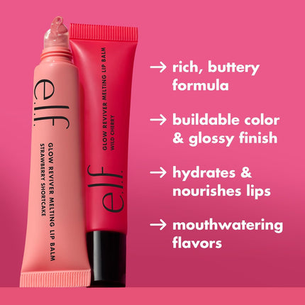 Glow Reviver Melting Lip Balm – Hydrating Tinted Gloss, Blackberry Sorbet