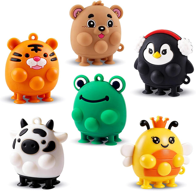 6 Piece Silicone Fidget Sensory Toys for Babies Toddlers Learning Play