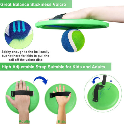 Ball Catch Toss Paddle Game Beach Backyard Outdoor Toy for Kids & Family