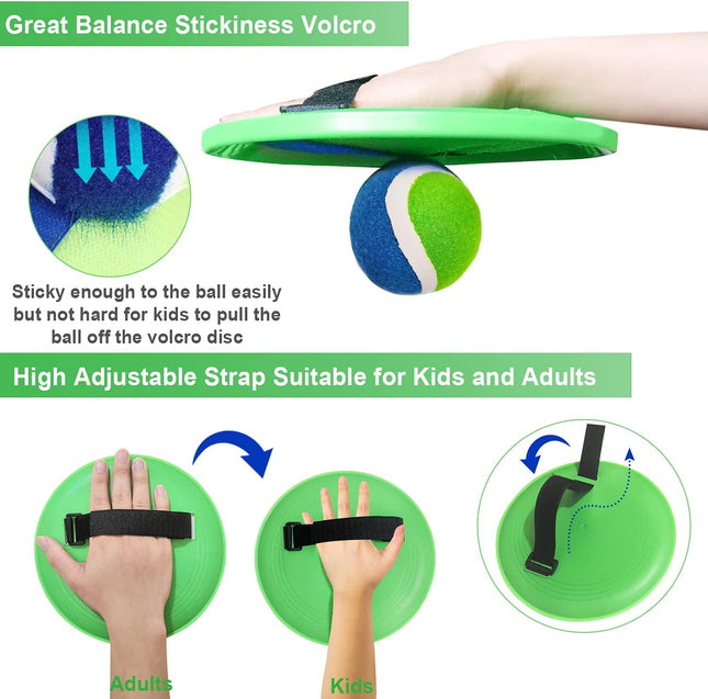 Ball Catch Toss Paddle Game Beach Backyard Outdoor Toy for Kids & Family
