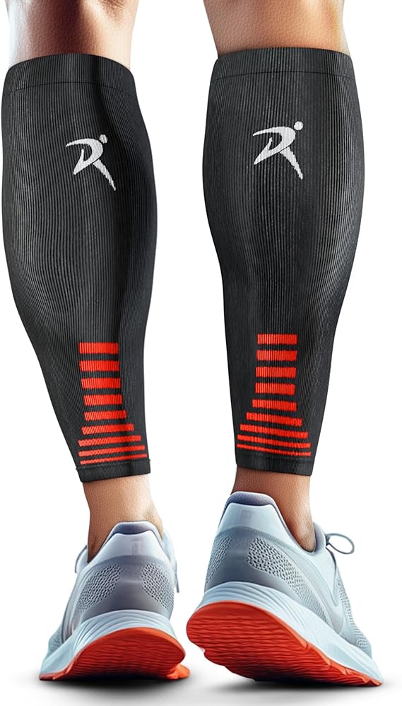 Calf Compression Sleeves – Men & Women, Footless Socks for Running & Fitness