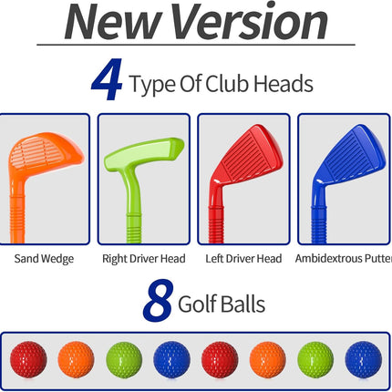 Upgraded Kids Golf Set, Indoor & Outdoor Toy for Boys Ages 3–7