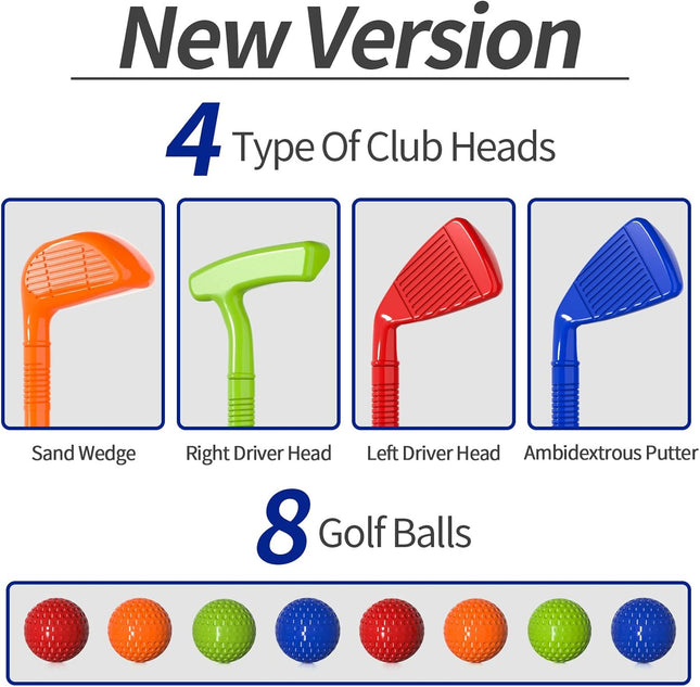 Upgraded Kids Golf Set, Indoor & Outdoor Toy for Boys Ages 3–7
