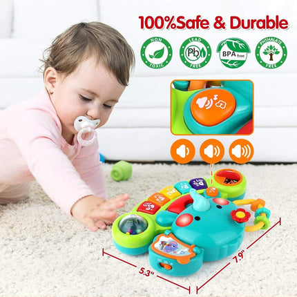 Baby Piano Toy for 6–18 Months – Light-Up Music & Educational Keyboard