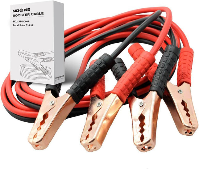 Car Jumper Cables – 10-Feet, 10-Gauge, Heavy Duty Automotive Booster for Weak Batteries