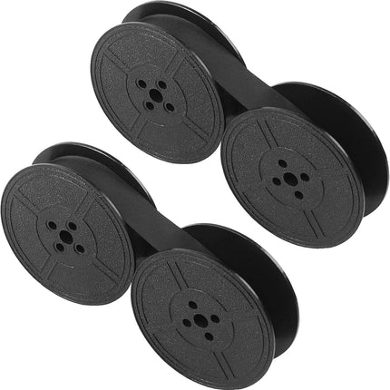2 Pair Black Typewriter Ribbon Twin Spool Universal Ink Ribbon Replacement Set