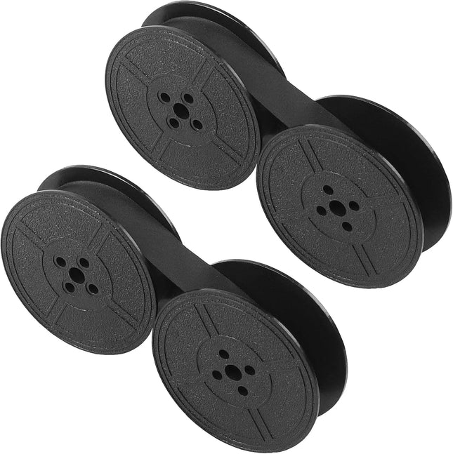 2 Pair Black Typewriter Ribbon Twin Spool Universal Ink Ribbon Replacement Set