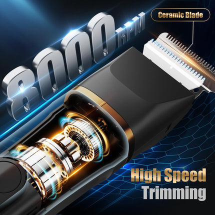 2-in-1 Electric Razor & Grooming Kit for Men, Waterproof Body & Beard Trimmer, Type-C, SE Edition
