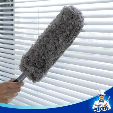 Washable Microfiber Duster Lint Free Gray for Home Cleaning & Dusting