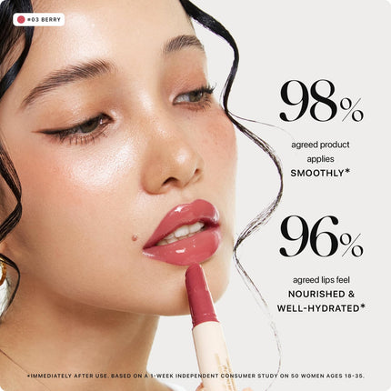 Honey Melting Lip Stick 03 Berry Hydrating Gloss Sheer Tint Korea